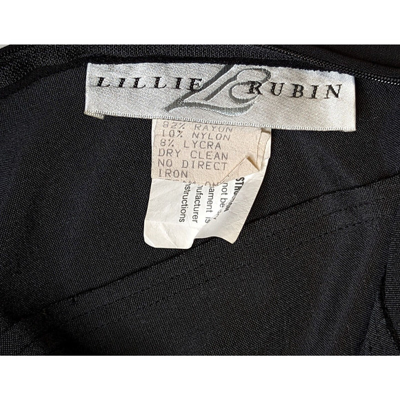 Lillie Rubin Black Midi Dress - Picture 5 of 7